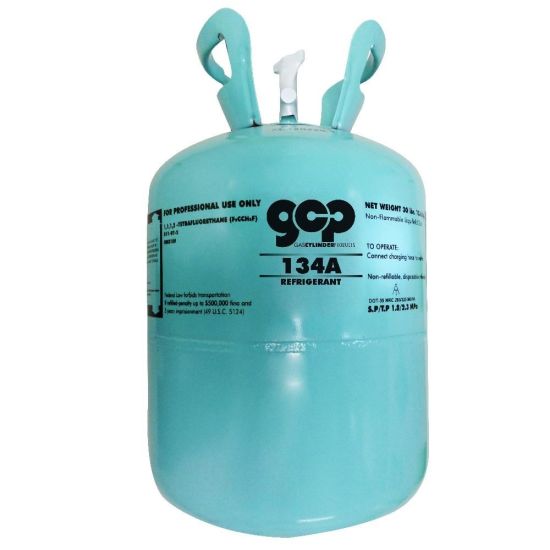 Cylindre jetable de 13,6 kg réfrigérant fréon gaz R 134 a