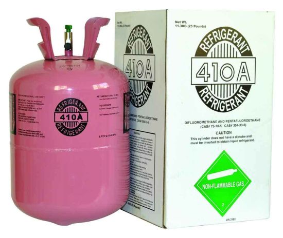 Spécification du gaz réfrigérant R410A de haute qualité, prix R410a par livre