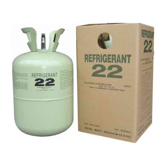 16 ans de vente d'usine de gaz réfrigérant Fréon R22 dans un cylindre de 13,6 kg ou 22,6 kg