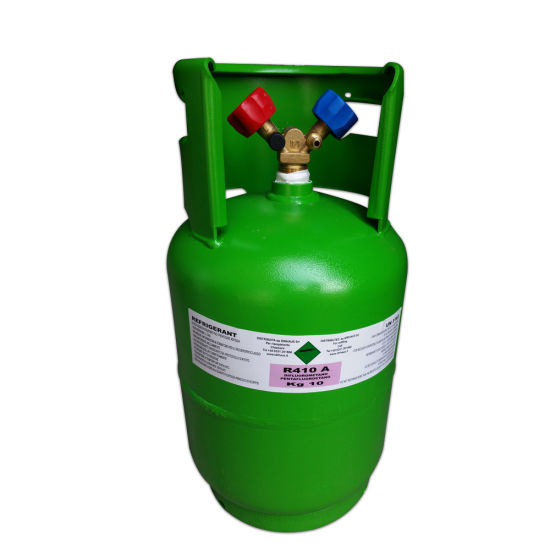 Gaz réfrigérant R410A du cylindre rechargeable du marché européen 10kg