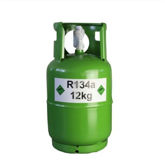 Gaz réfrigérant fréon R134A dans une bouteille rechargeable CE de 12 kg