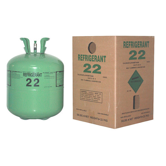 15 ans d'exportation 13.6kg/30lb Cylindre de gaz réfrigérant R22