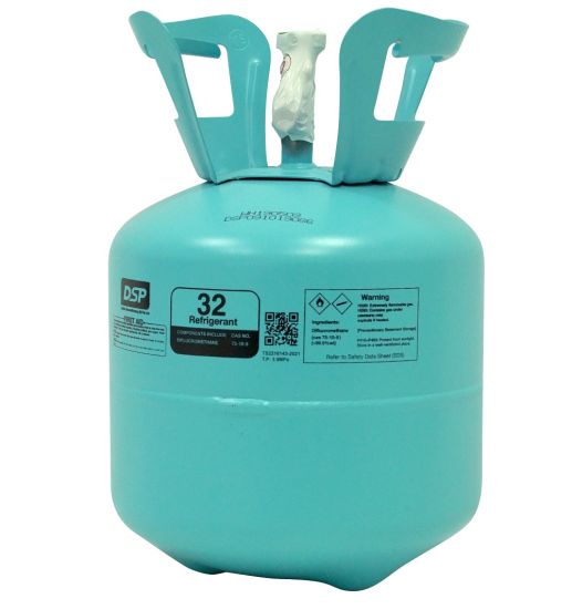 99,9% PURITY 9 kg Refipillable Cylinder Gas R32 Réfrigérant