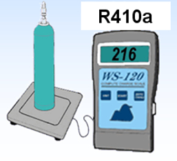 Comparaison du poids de charge entre le gaz réfrigérant R410A et R290